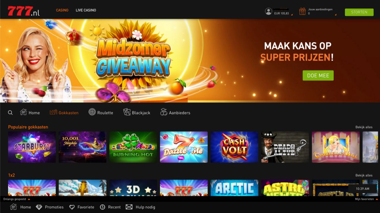 Live Casino777 overzicht