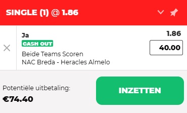 beide teams scoren odd