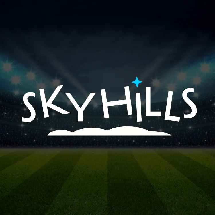 Skyhills Casino interface met login-scherm