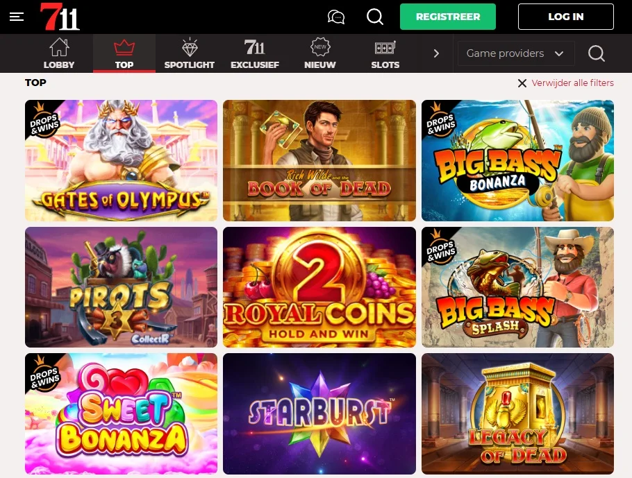 711 top slots