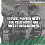 Hoeveel punten heeft een club nodig om niet te degraderen?