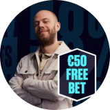 WELKOMSTBONUS: €50 FREE BET