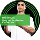 WELKOMSTBONUS: €50 FREE BETS
